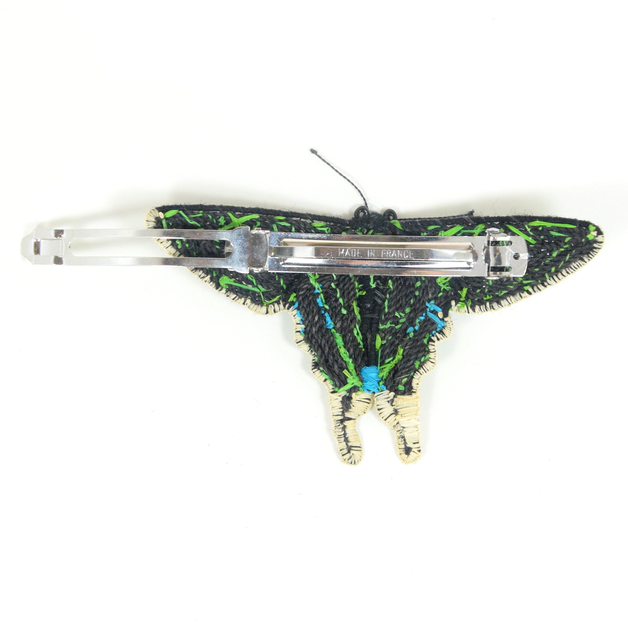 Woven butterfly hair barrettes - Amazon Ecology