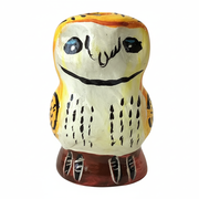 Barn owl ceramic bird water whistle from the Peruvian Amazon - Amazon Ecology