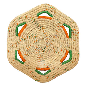 Six-sided premier chambira baskets with two color blend - made by artisans from the Peruvian Amazon