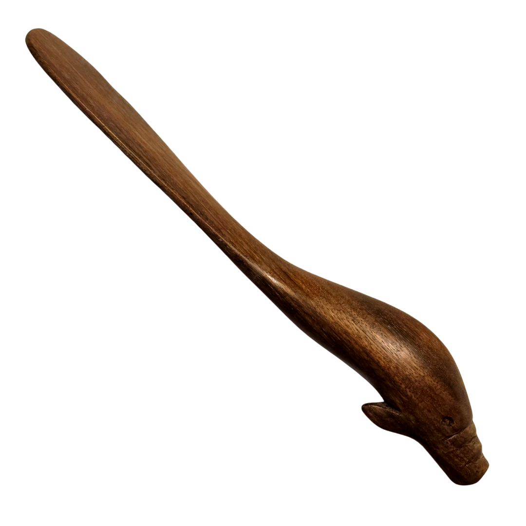 Hand-carved Amazon wood butter knife - made by Peruvian Amazon artisan