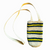 Fair-Trade Bottle Carrier/Wine Tote with black and yellow stripes