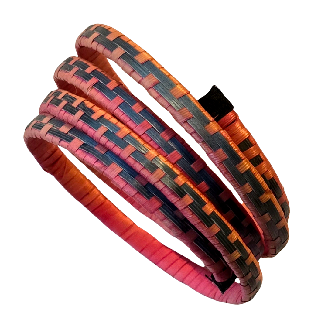 Caña flecha wrap-a-around spiral bracelet