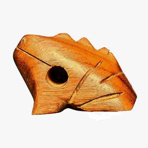 Wooden coqui frog rasp