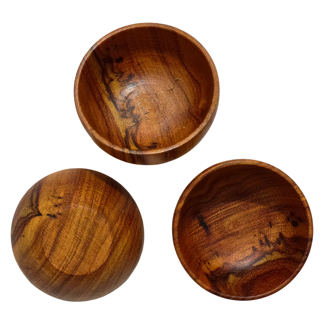 Palo sangre wood bowls - hand made by Peruvian Amazon artisan