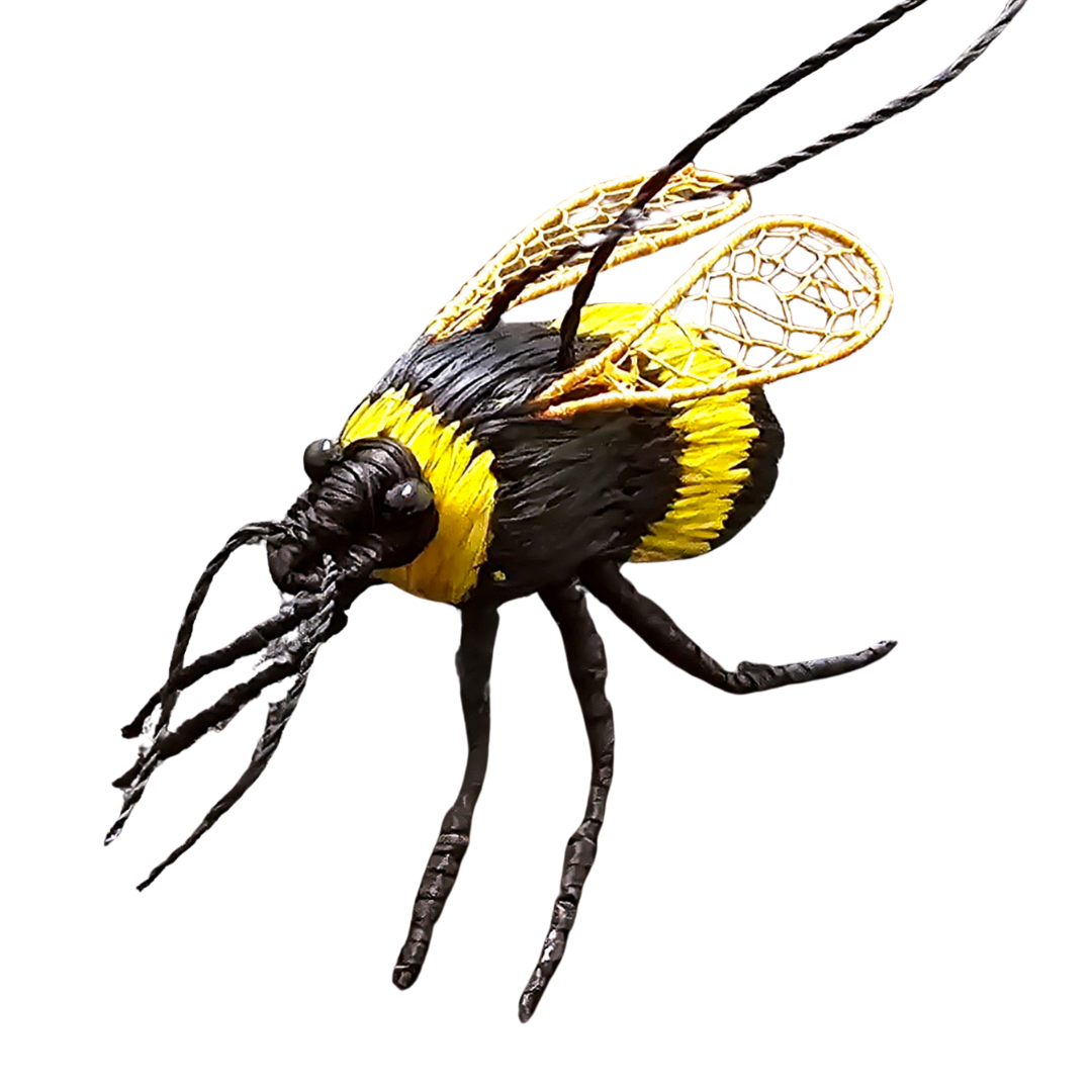 BUMBLE BEE INSECT ORNAMENT - WOVEN BY PERUVIAN AMAZON ARTISAN