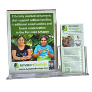 Countertop sign and rack card holder - Amazon Ecology
