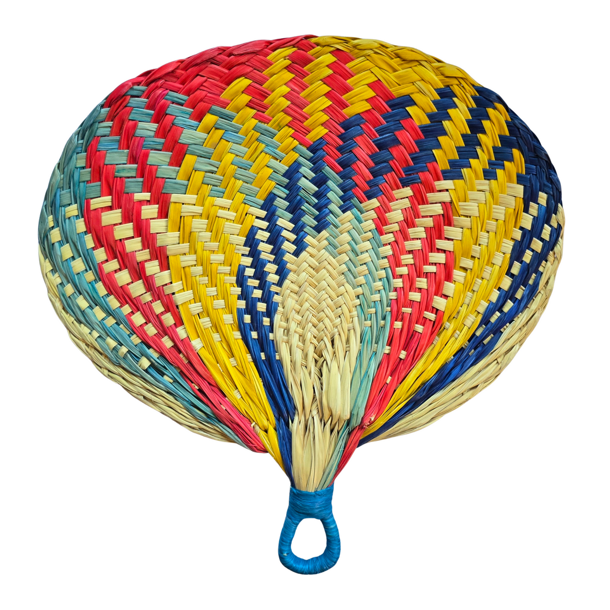 Chambira palm leaf fan with round handle - Amazon Ecology