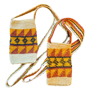 Colored figure hand-made cell phone holders - made by Peruvian native artisans