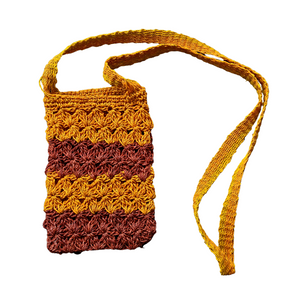 Two color stripe hand-made cell phone holders - made by Peruvian native artisans