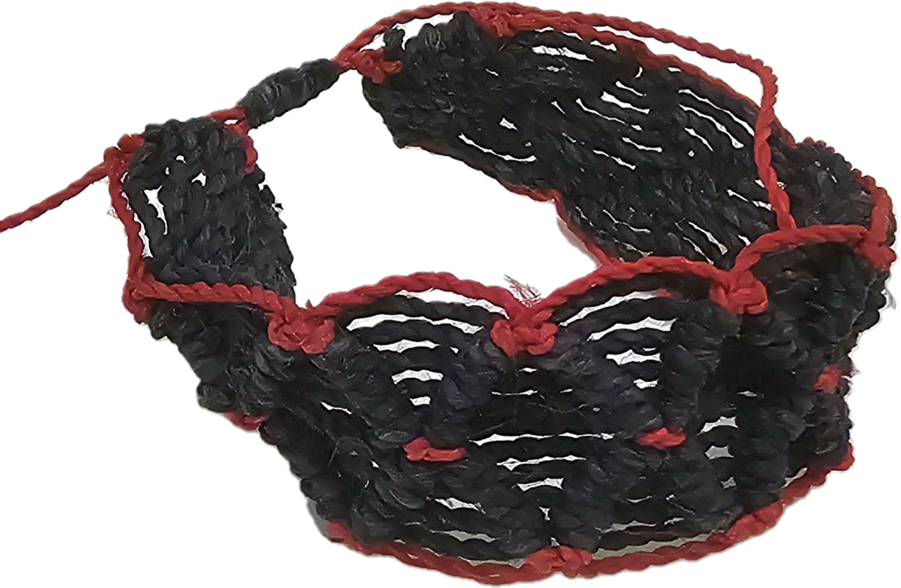 Bora native pattern chambira palm fiber bracelets