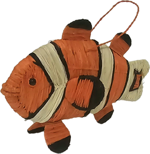 Fish woven chambira tree ornament from the Peruvian Amazon