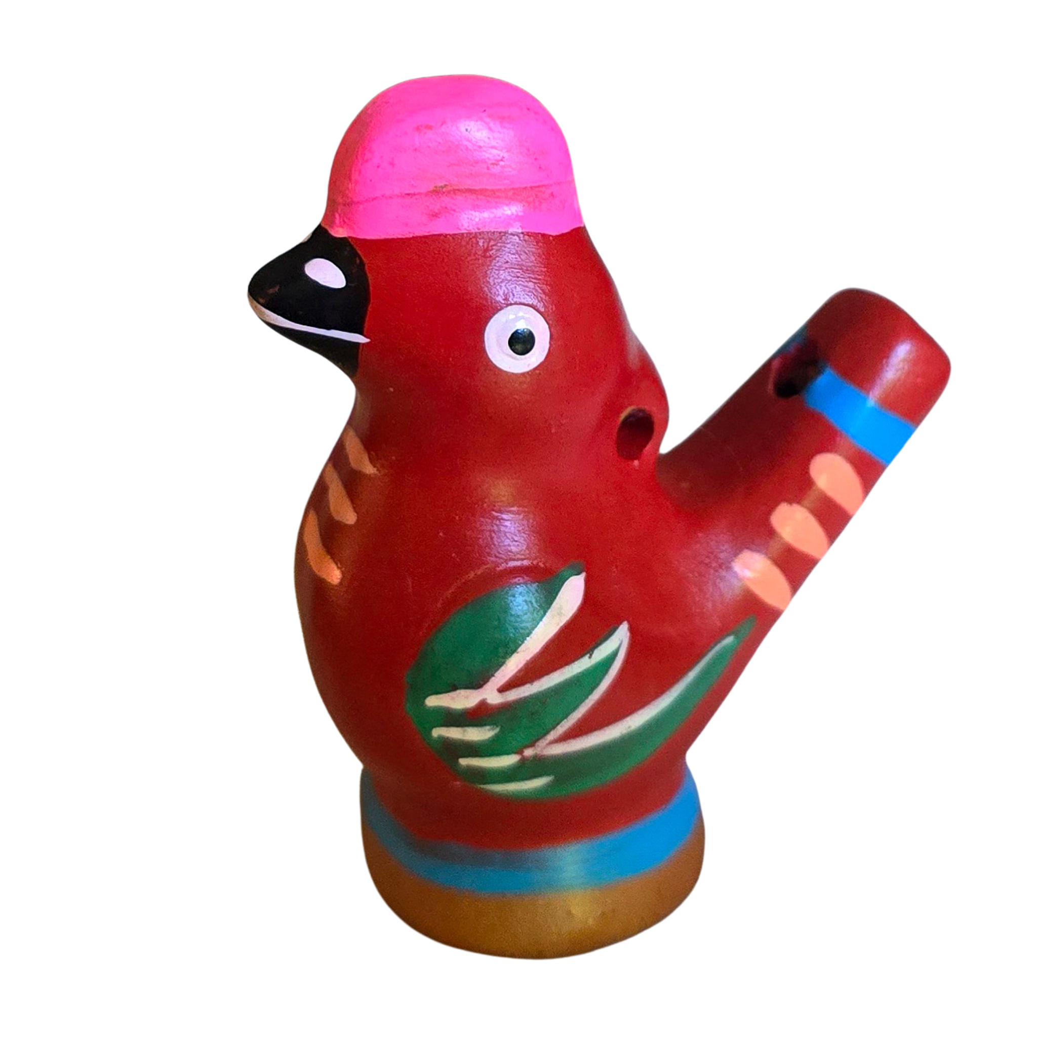 Rooster Ceramic bird water whistle from the Peruvian Amazon