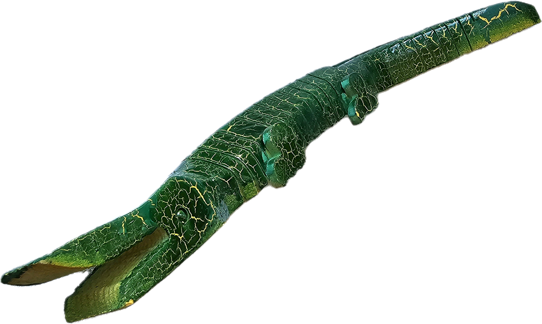 SLINKY WOODEN CAIMANS - CARVED BY PERUVIAN AMAZON ARTISAN - Amazon Ecology