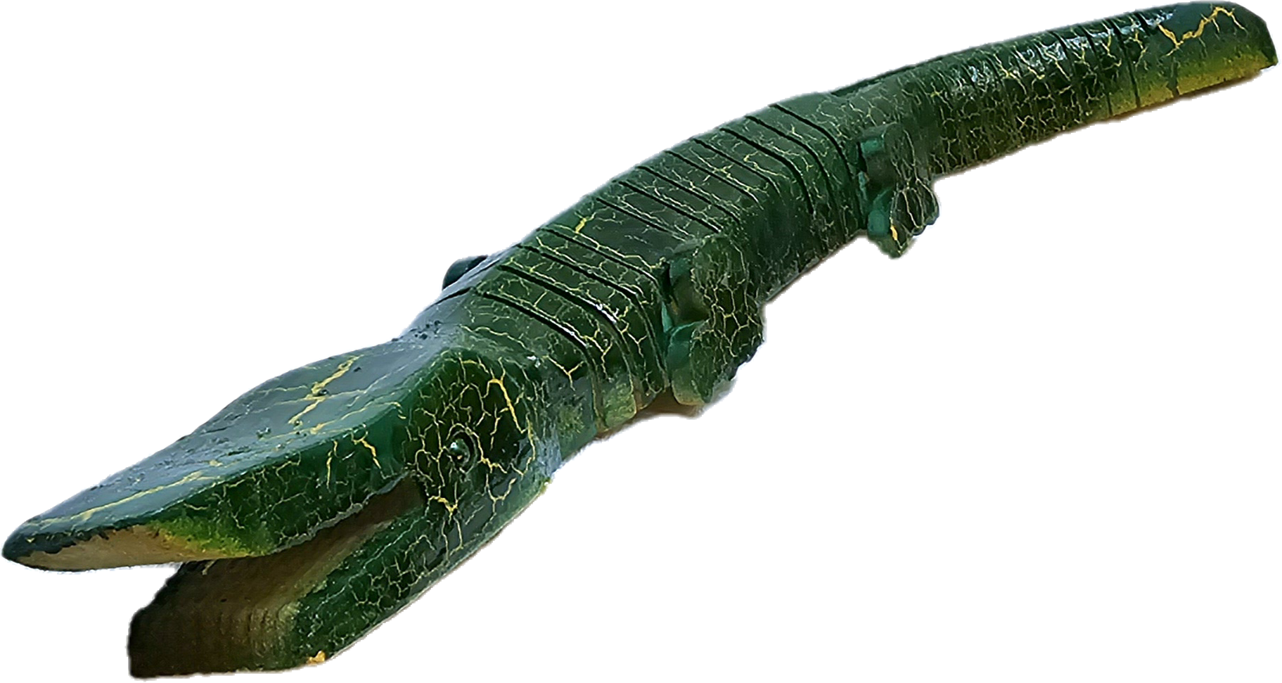 SLINKY WOODEN CAIMANS - CARVED BY PERUVIAN AMAZON ARTISAN - Amazon Ecology