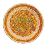 Rainbow Swirl - Fair Trade Basket - Handmade by Peruvian Amazon artisan - Amazon Ecology
