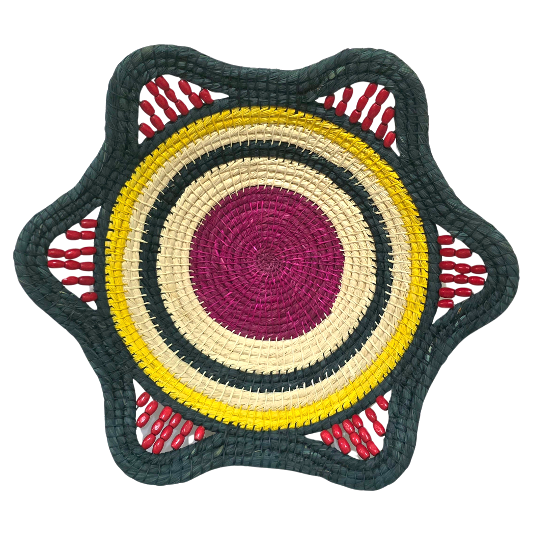Midnight Sun - Stunning Decorative Basket - Fair Trade and Hand made by Peruvian Amazon artisan - Amazon Ecology