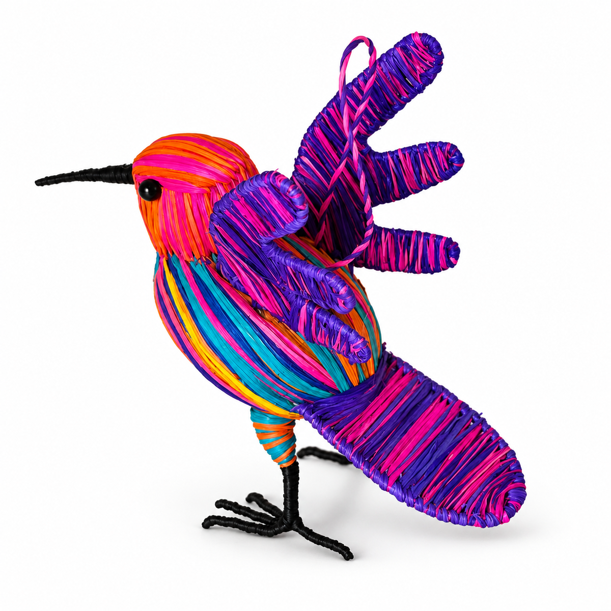 FANTASY FLYING HUMMINGBIRD BIRD ORNAMENT