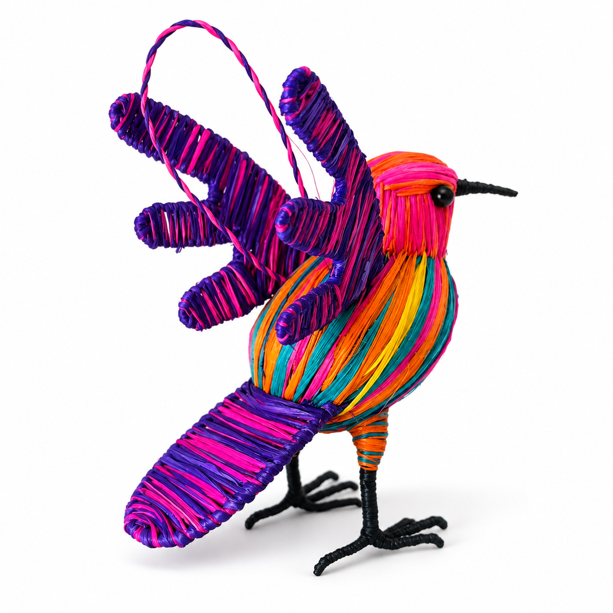 FANTASY FLYING HUMMINGBIRD BIRD ORNAMENT