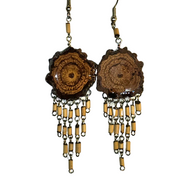 Sapo huasca vine earrings - made by Peruvian Amazon artisan - Amazon Ecology