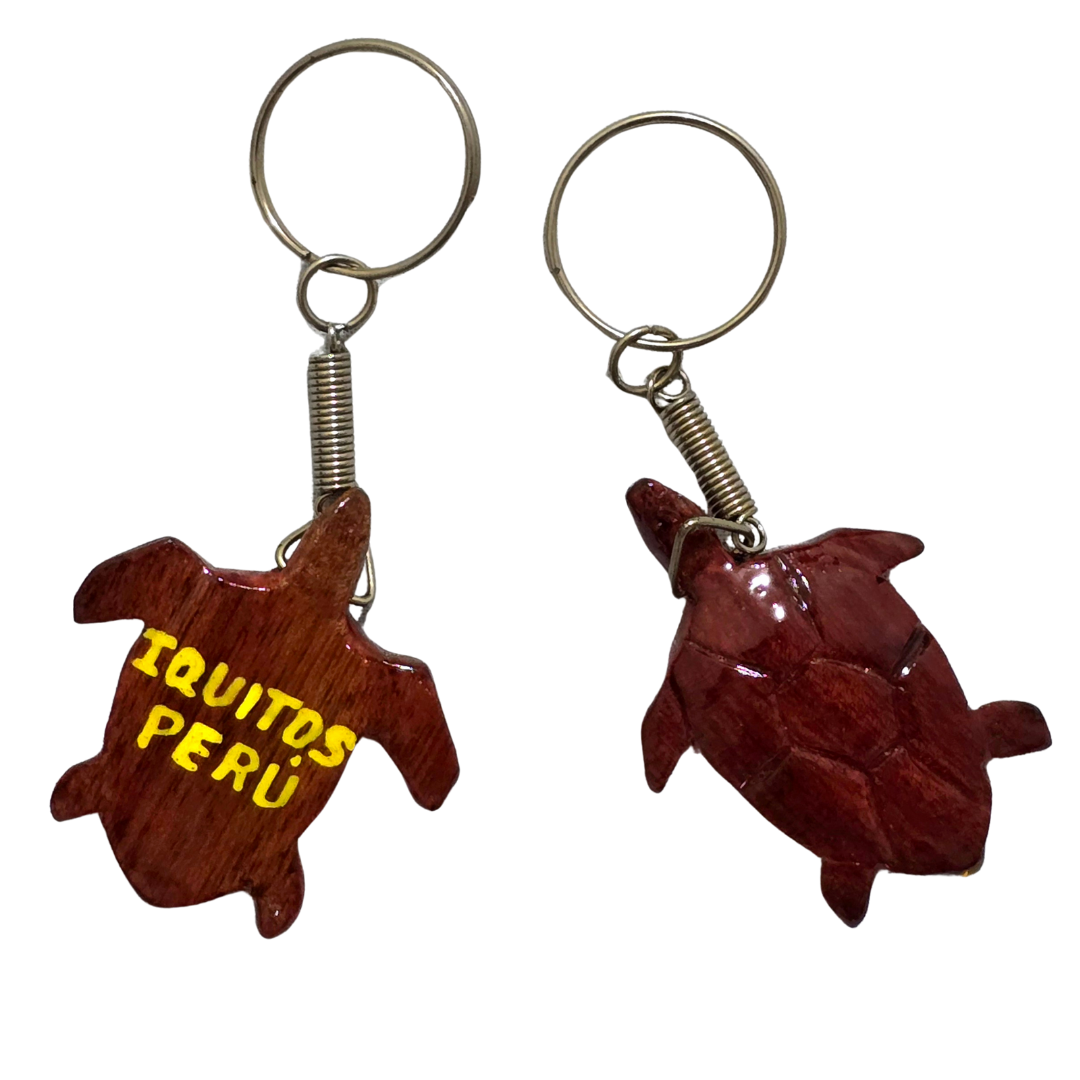 Palo sangre animal key chain - made by Peruvian Amazon artisan - Amazon Ecology