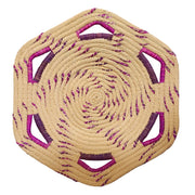 Six-sided premier chambira baskets with two color blend - made by artisans from the Peruvian Amazon - Amazon Ecology