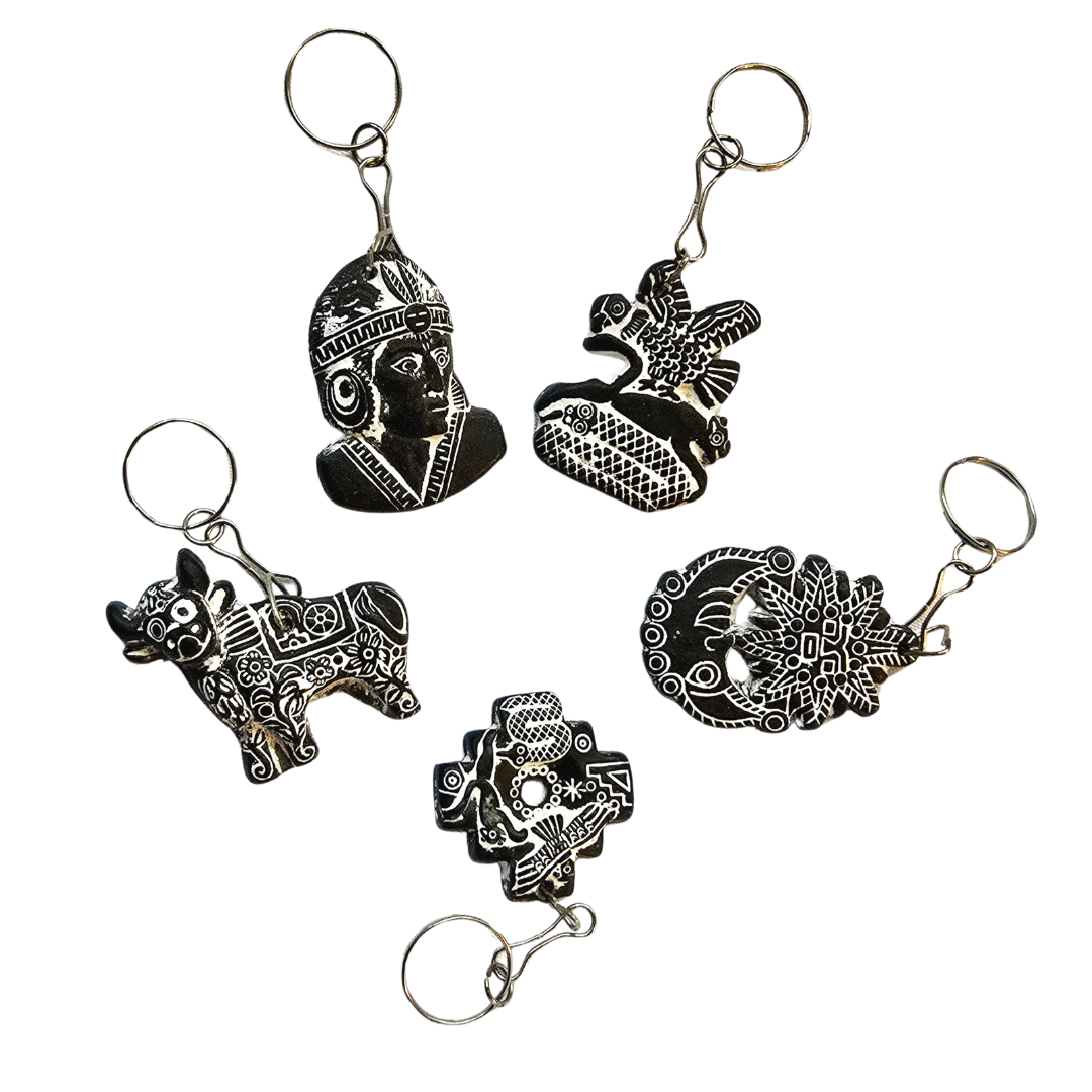 Ceramic Keychains from Peru - Amazon Ecology