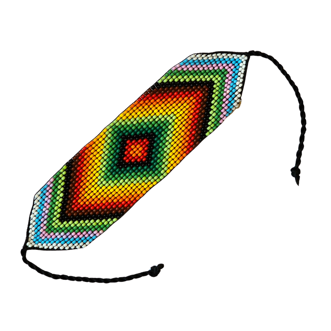Color burst Amazon geo-design bead bracelets - Amazon Ecology