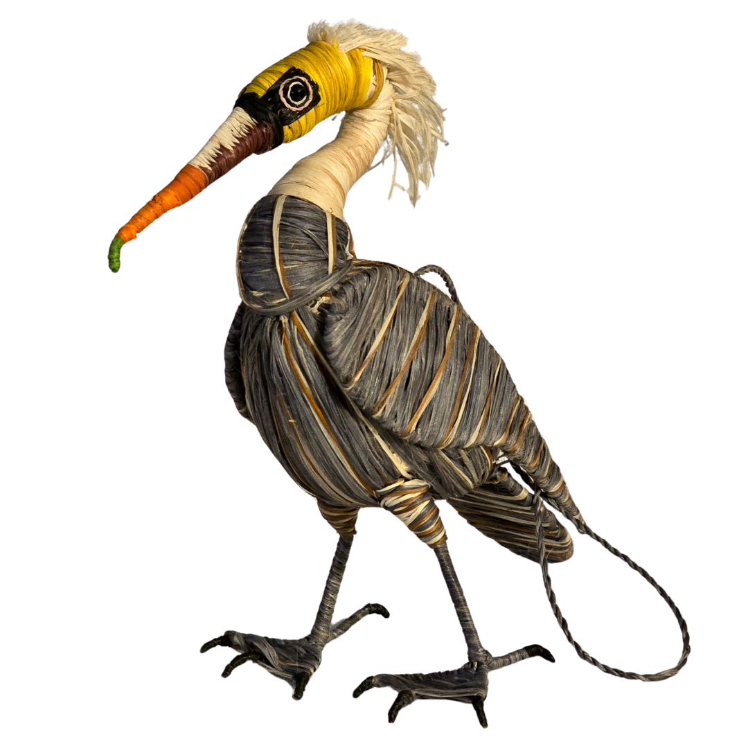 PELICAN BIRD FAIR-TRADE CHRISTMAS TREE ORNAMENTS - WOVEN BY PERUVIAN AMAZON ARTISAN