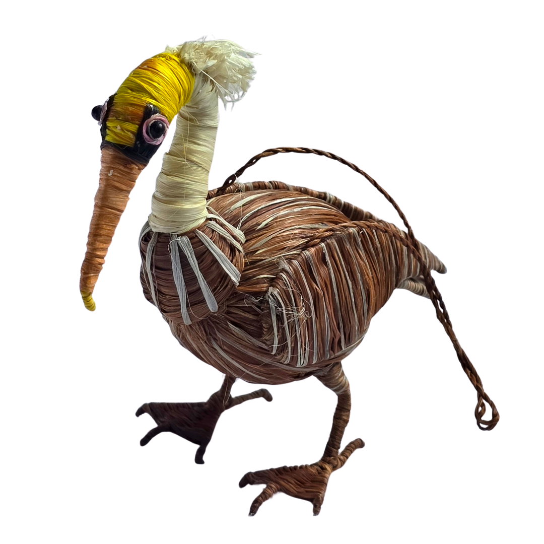 PELICAN BIRD FAIR-TRADE CHRISTMAS TREE ORNAMENTS - WOVEN BY PERUVIAN AMAZON ARTISAN - Amazon Ecology