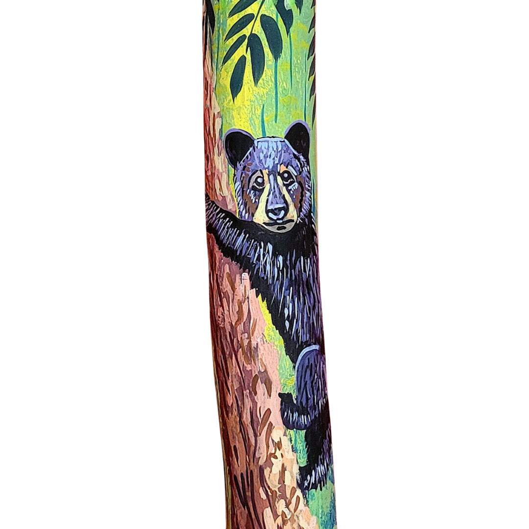 Rainsticks with wildlife and Kukama designs from the Peruvian Amazon - Amazon Ecology