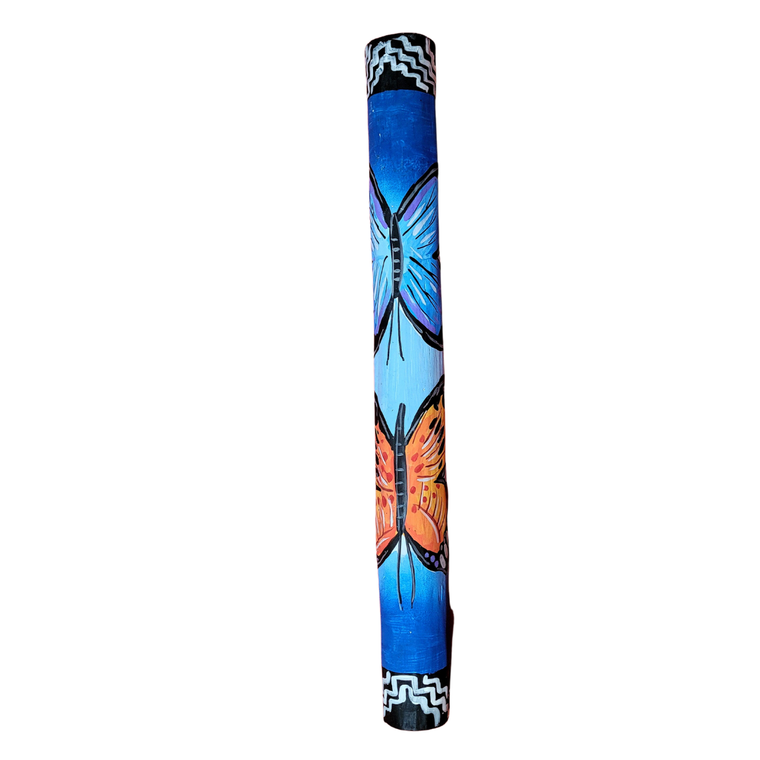 Rainsticks with wildlife and Kukama designs from the Peruvian Amazon - Amazon Ecology