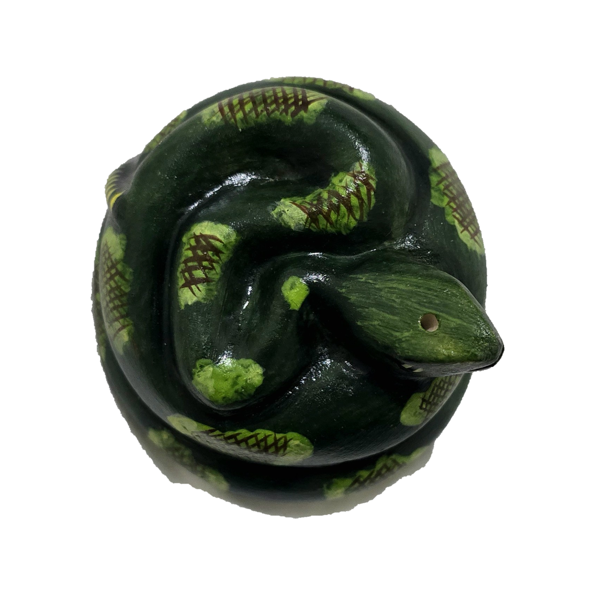 FAIR -TRADE CERAMIC FROG AND REPTILE INCENSE HOLDERS - MADE BY PERUVIAN AMAZON ARTISAN