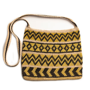 Intricately Patterned, Crocheted Shoulder Strap Bag, made in Peruvian Amazon