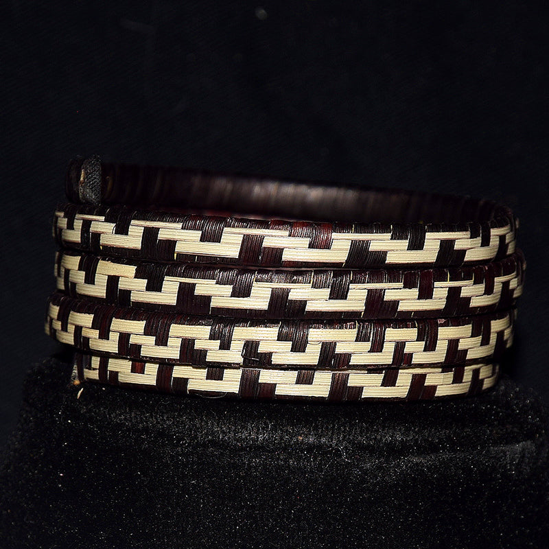 Caña flecha wrap-a-around spiral bracelet