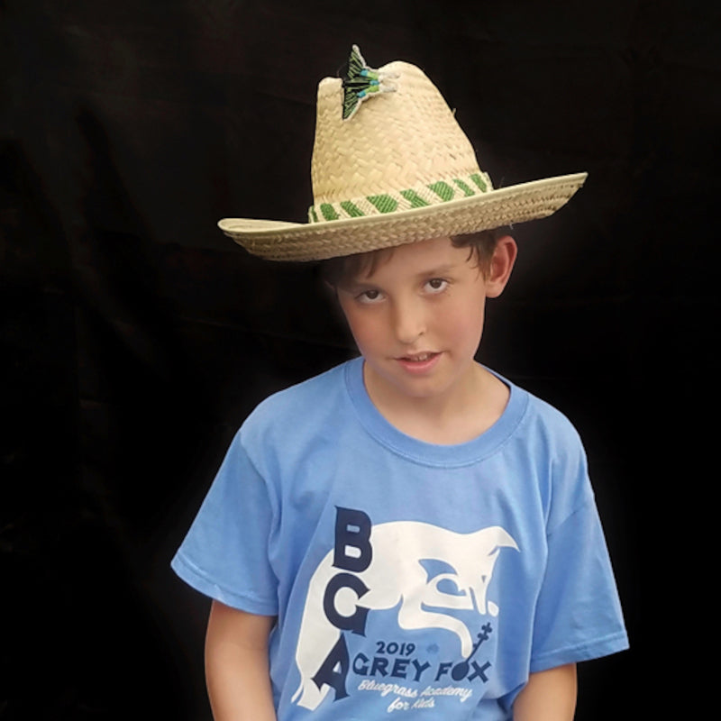 Fair-trade Hand-made Hat band - Emerald tree boa (Loro machaco) - made by Peruvian Amazon artisan