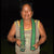 GS01C: Native artisan Monica Chichaco with Amazon green anaconda guitar strap -