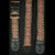 GS01G : Fair-trade hand-made Amazon guitar strap - black and red anaconda model