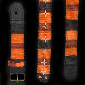 GS02B : Fair-trade hand-made Amazon guitar strap - coral snake model