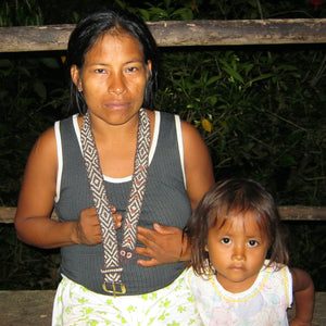 FAIR -TRADE HAND-MADE BELT - GREEN ANACONDA PATTERN - WOVEN BY PERUVIAN AMAZON ARTISAN