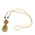 Ayahuasca vine and serpentine stone macrame necklace