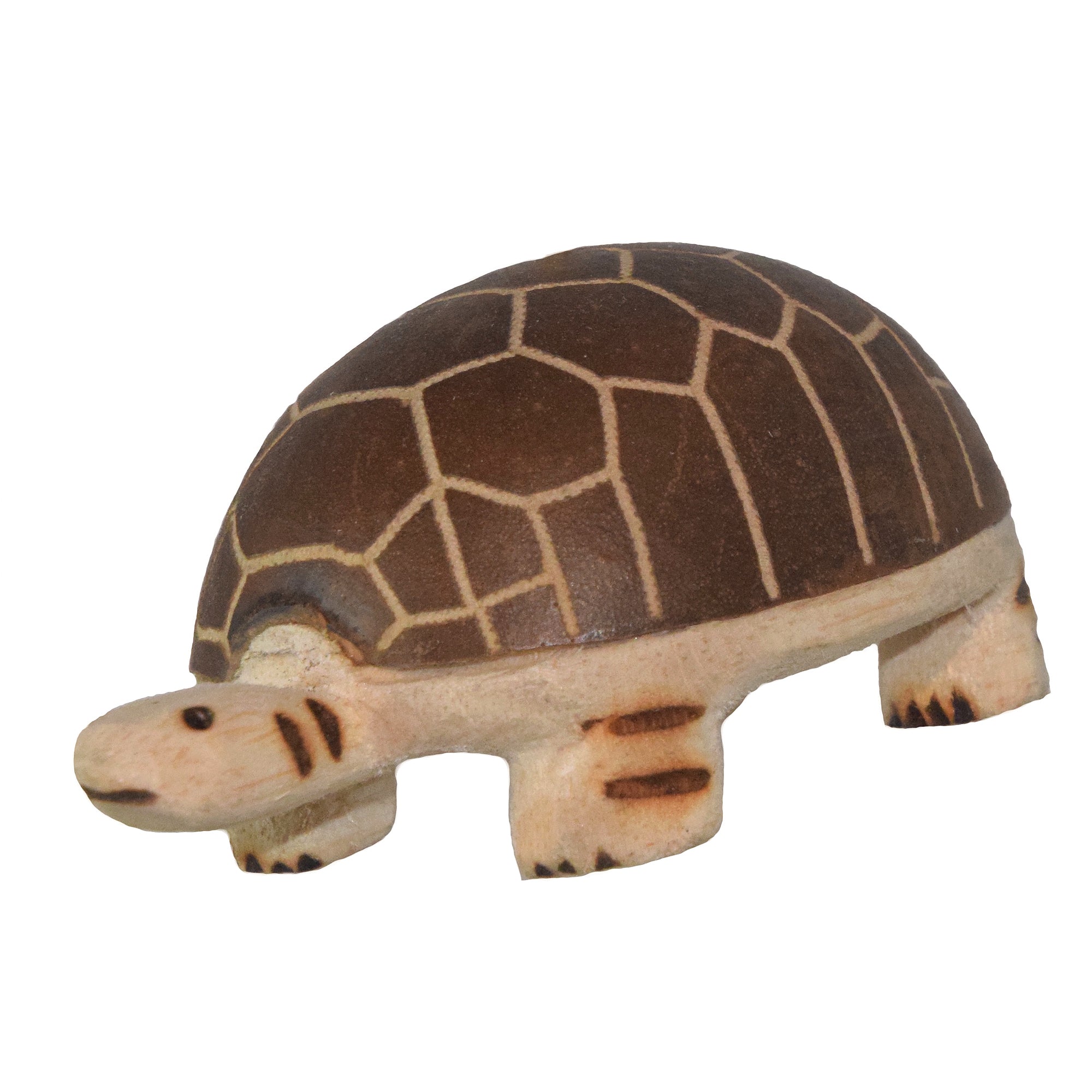 TURTLE FAIR -TRADE ORNAMENT - BALSA AND CALABASH CARVED BY PERUVIAN AMAZON ARTISAN