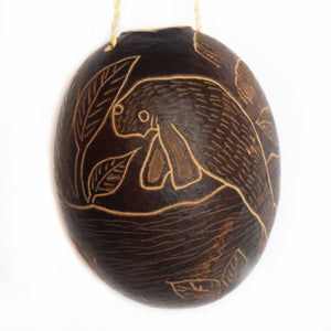 Manatee Mammal Calabash Christmas tree ornament and hand rattle