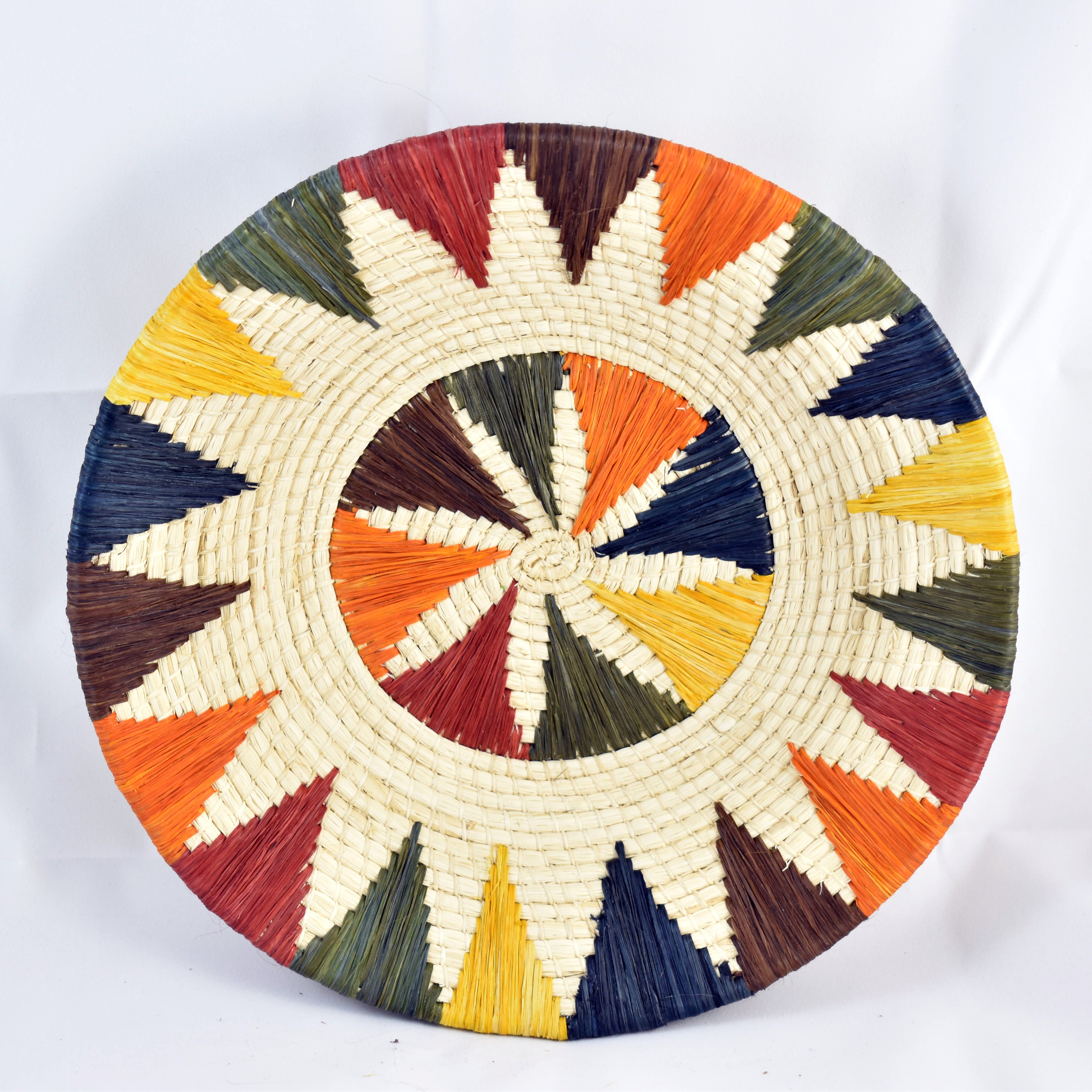 Rainbow Star and Chevrons Decorative Basket - Fair Trade and Hand Made by Peruvian Amazon Artisan