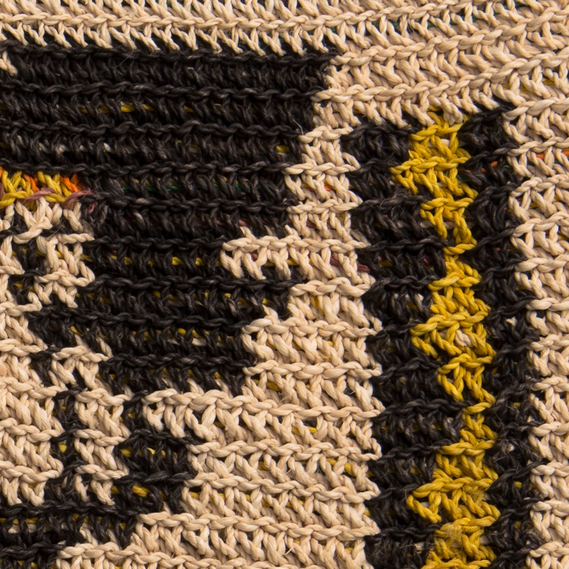 Peruvian Amazon Clan Ocaina Symbol Design, Crocheted Shoulder Strap Bag - Amazon Ecology