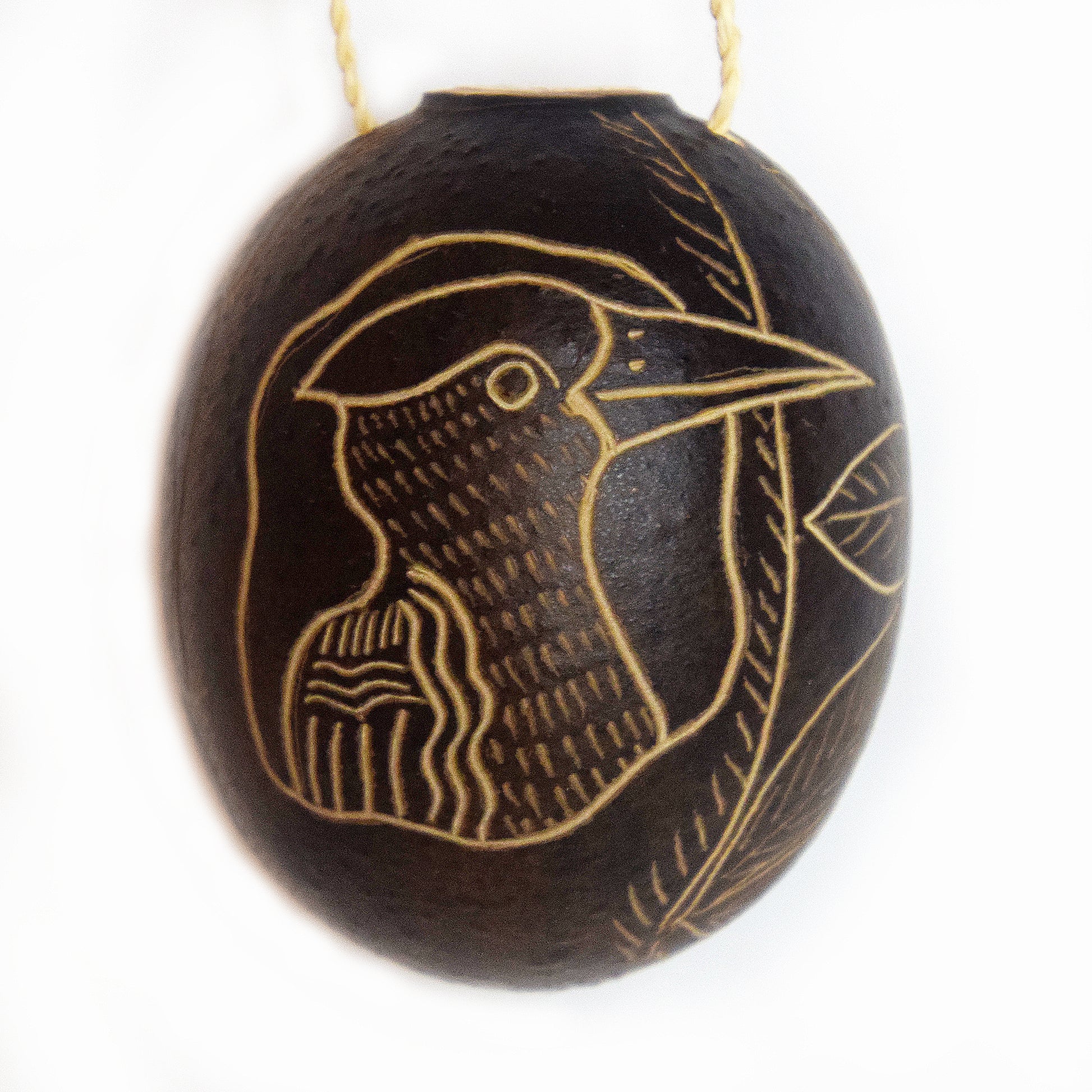 Woodpecker Bird Calabash Christmas tree ornament - Amazon Ecology