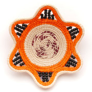 Orange Lollipop Decorative Basket - Fair Trade and Handmade by Peruvian Amazon Artisan - Amazon Ecology