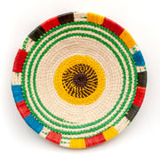 RAINBOW AROUND THE SUN - HANDMADE CHAMBIRA PALM FIBER BASKET - WOVEN BY ARTISAN FROM PERUVIAN AMAZON - Amazon Ecology