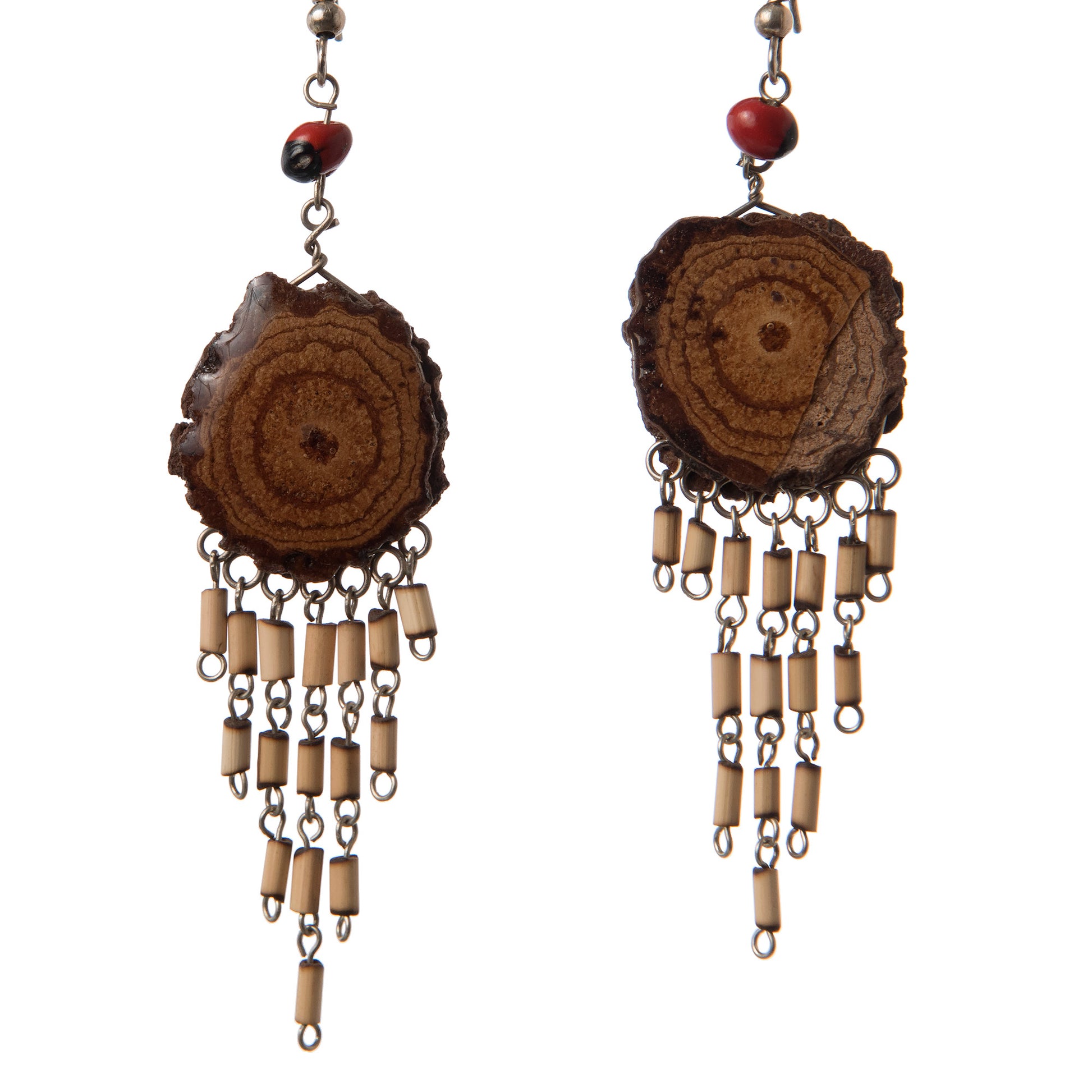 Sapo Huasca and Rainforest Vine Earrings, Large Size - Amazon Ecology
