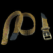 GSM05A : Fair-Trade hand-made Amazon mandolin strap - tropical rattle snake model