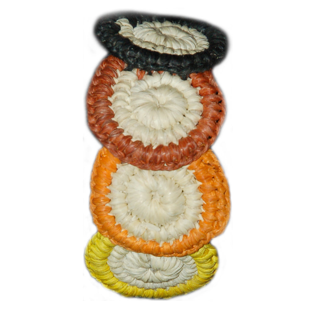 Bora native design pony tail barrettes - made by Peruvian Amazon artisans - Amazon Ecology